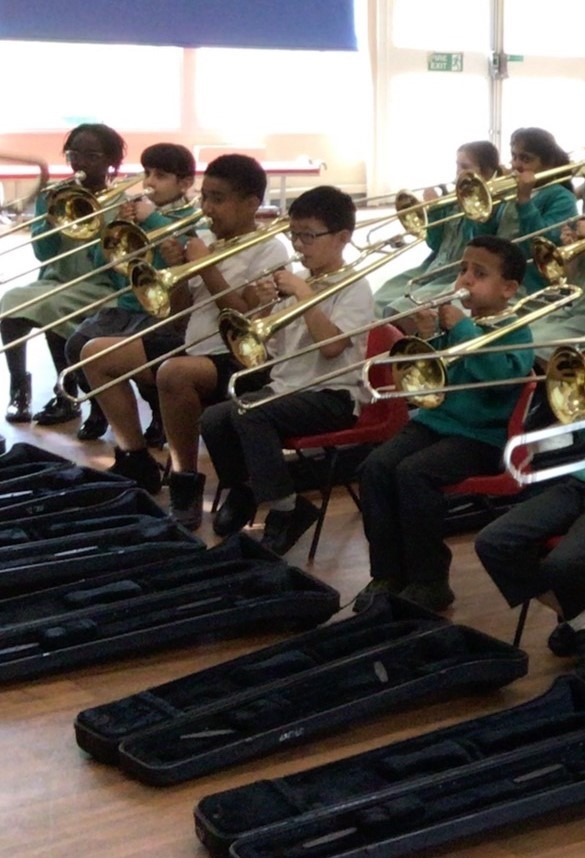 Great to visit Albert Bradbeer this morning and listen to a performance from the Year 4 pupils who have been progressing very well with their brass lessons - well done everyone.