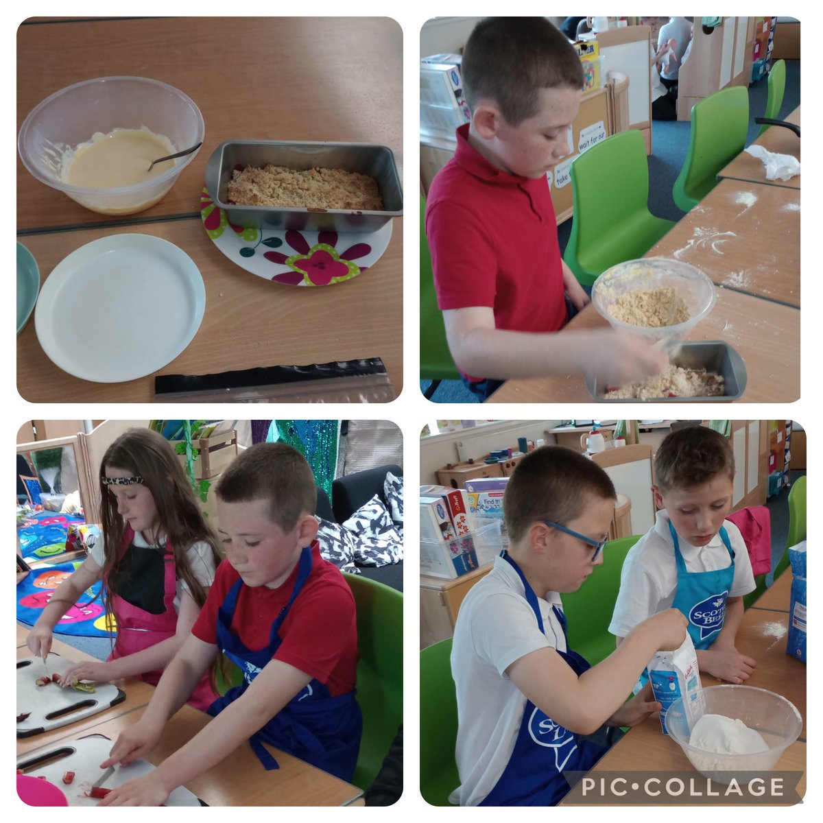 The Sunshine Place afternoon group had a fantastic time making rhubarb crumble and custard! ☀️🧑‍🍳👩‍🍳