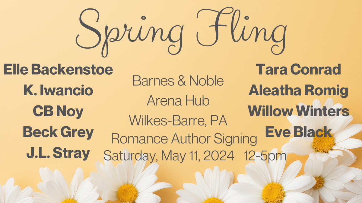 All the info that you need to come out on Saturday and meet some great authors. And pick up those spicy books that you know you love! 

#authorcommunity #authorslife #adultcontemporary #indieauthor #ilikebooksbest #amwritingromance #beatifulbooks #becauseofreading #bookishlove