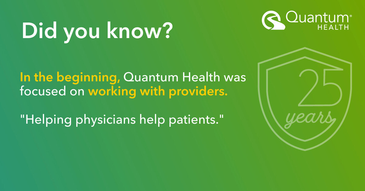 @QuantumHealth1 has been working closely with providers from the very beginning, helping physicians help patients. Learn more about how we've gone #AboveandBeyondfor25Years: hubs.ly/Q02wzgqp0