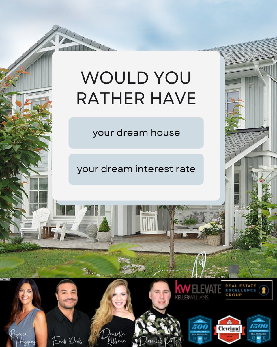 If faced with the choice of obtaining only one of the two, which would you prioritize: acquiring your dream home at current mortgage rates or purchasing a property that may not be your ideal choice, but with the interest rate you desire?

#homeinvestment #homeownership