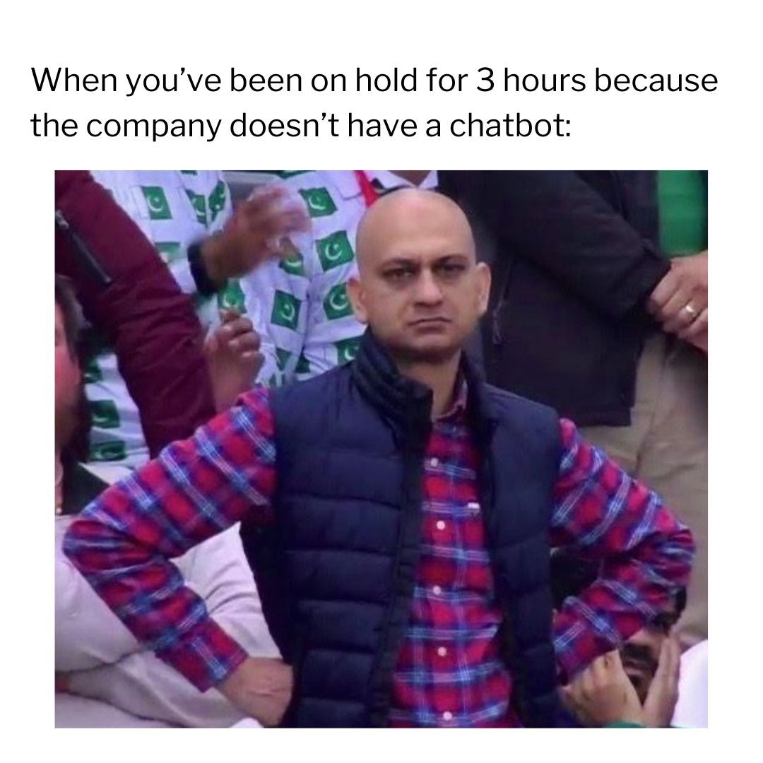 Holding for three hours? Might as well learn ancient Greek while you wait? Lol 😜 
Don't keep your customers waiting, let a chatbot do the heavy lifting 
👉 buff.ly/41xFif7
#aimemes #amazonseller #aichatbot #chatbot #Vocai #Vocaitool #Feedback #chatgptapp #chatgptplugins