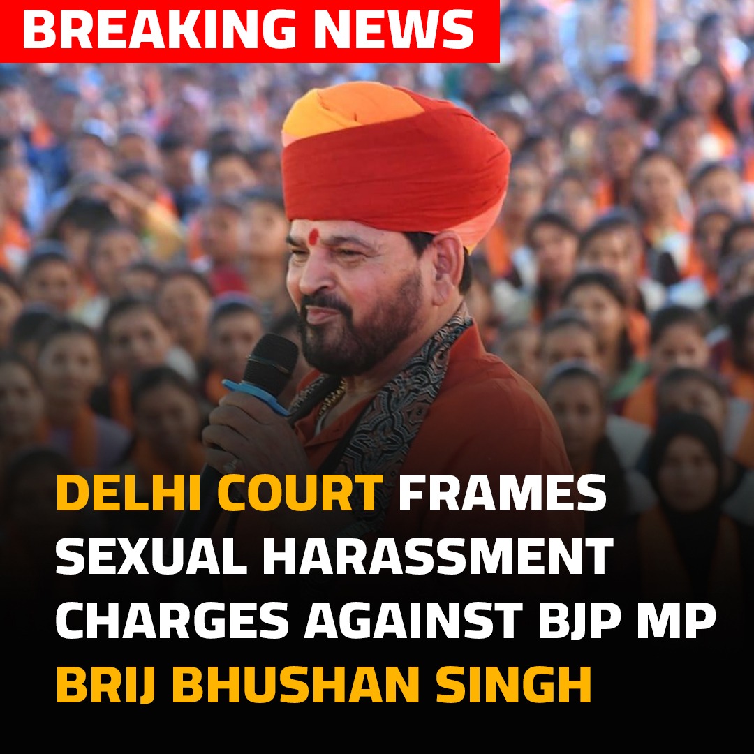 Delhi court frames sexual harassment charges against BJP MP Brij Bhushan Singh Read story here: tinyurl.com/ychknuvb