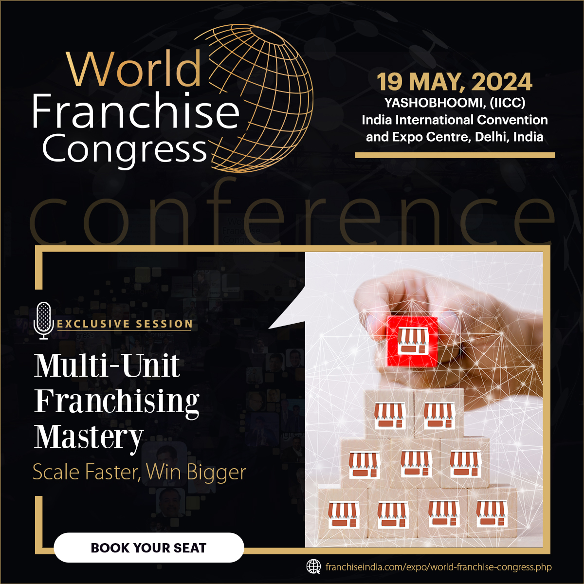 🗓️Join us at the #WorldFranchiseCongress on May 19, 2024, at #Yashobhoomi (IICC), India International Convention Centre, Delhi. Be part of a global gathering shaping the future of franchising.✨

Register now:- franchiseindia.com/expo/world-fra…
#IndustryLeaders #Networking #Franchiseindia