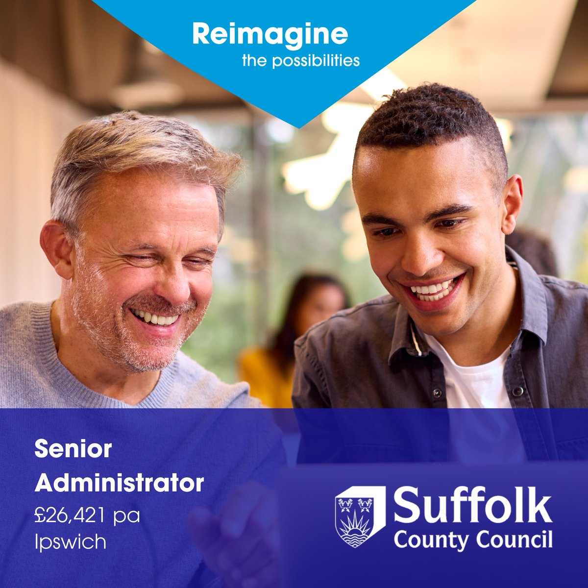 Family Services Assistant Coordinator
@Suffolkcc - Ipswich, IP1 2BX / Hybrid 
£26,421 pa (pro rata if P/T)
37 hpw, Flexible working, Permanent 

For more info and to apply for this job, visit:
suffolkjobsdirect.org/#en/sites/CX_1…

#SuffolkJobs #suffolkjobsdirect