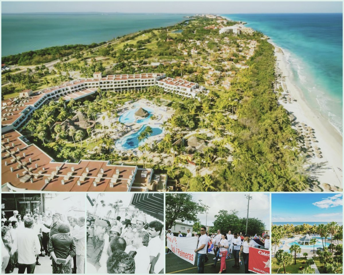 Hoy cumple 34 años el #SolPalmeras, primer hotel mixto cubano, inaugurado por #FidelPorSiempre el #10Mayo de 1990 en Varadero. ¡Feliz aniversario al colectivo de trabajo de esta instalación, un hito en la historia del turismo cubano! 🇨🇺