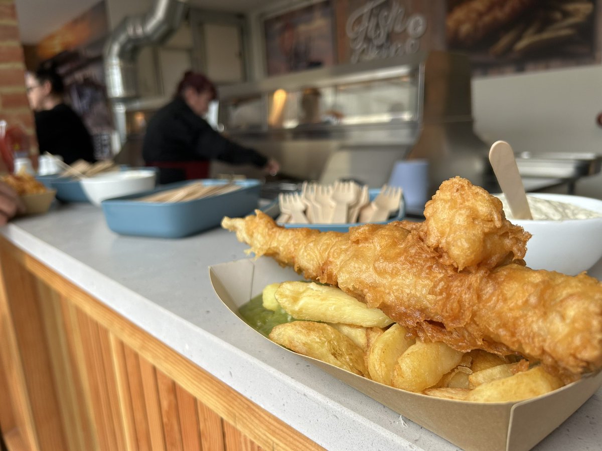 When the new Roberto Pavilion fish and chip shop needs to be tested ahead of the Dante Festival 😋 Friday team lunch done properly.