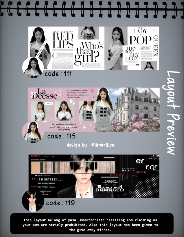 🎉 GIVE AWAY LAYOUT 🎉

Karena besok gua ulang tahun jadi gua mau adain Give Away layout buat 3 orang pemenang. 

Rules:

√ rt twt ini
√ ucapin selamat ulang tahun dan wishes kalian buat gua di reply + cantumin layout yang kalian mau 

Gua umumin tanggal 12 #zonauang