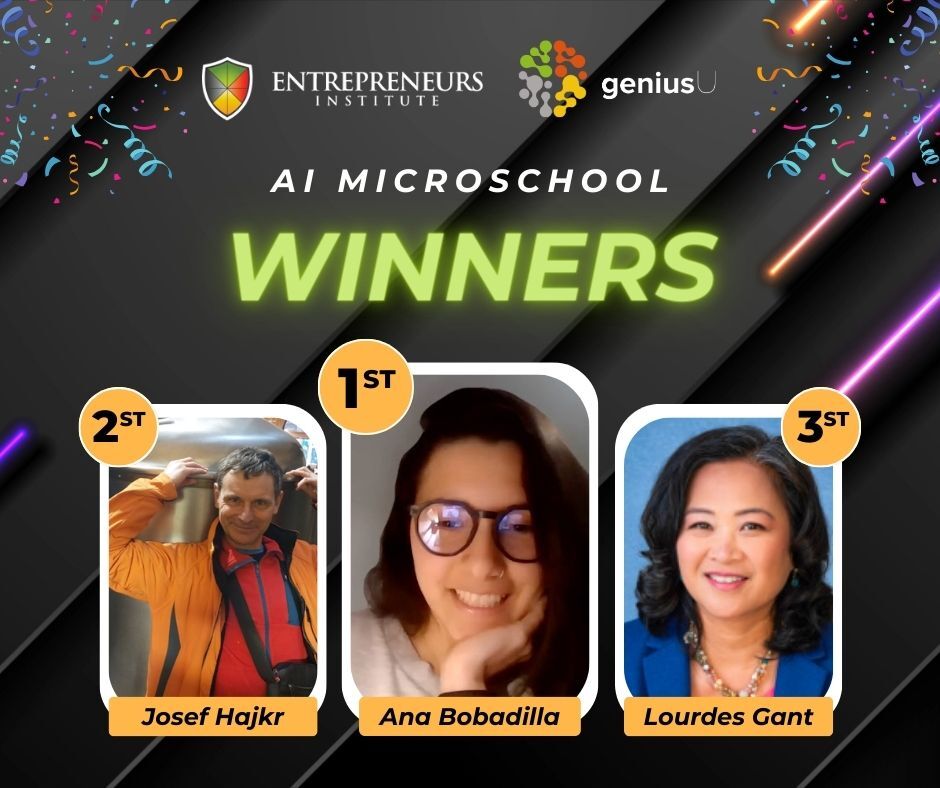 🏆 Here are our #Winners of the #PartnerConference! 

🥉 3rd Place: Lourdes Gant
🥈 2nd Place: Josef Hajkr
🥇 1st Place: Ana Bobadilla

Your talent &amp; dedication have shone through, securing your spots in the Genius Accelerator Program and more. Cheers to your success! 🤝