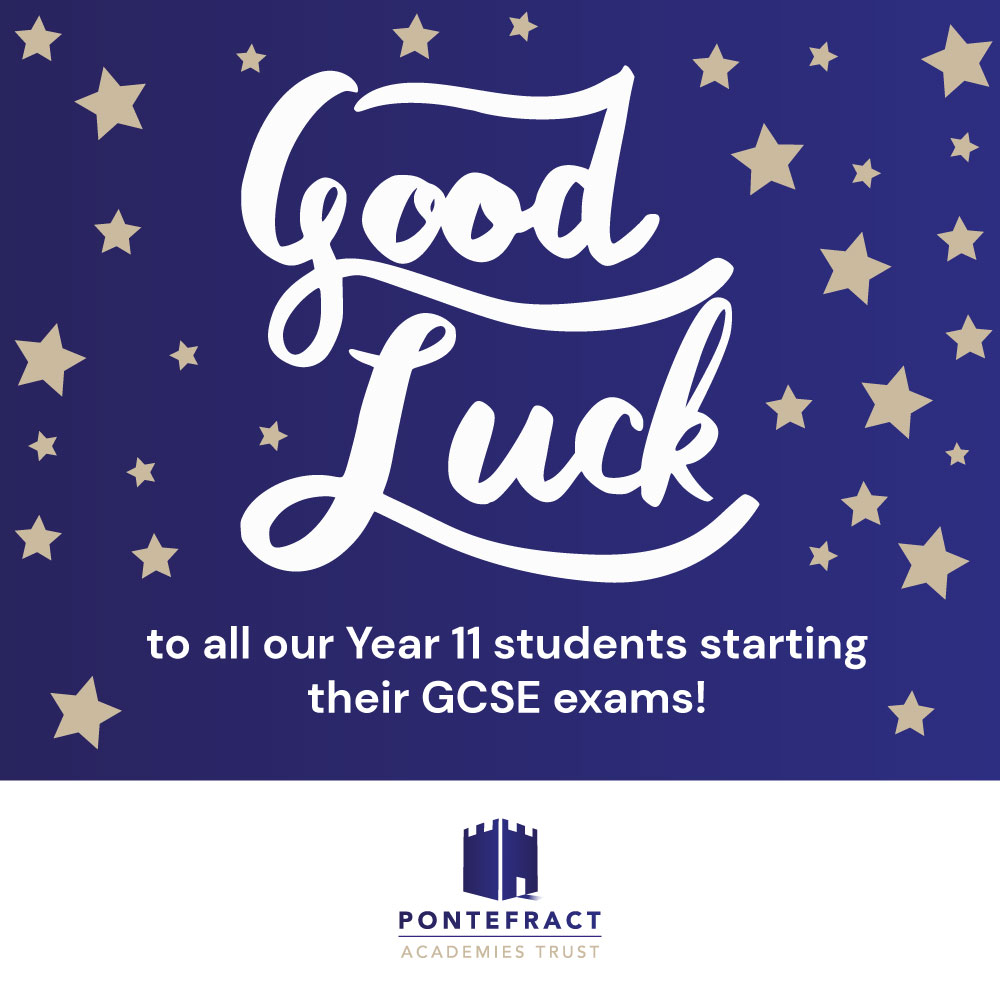 Wishing the best of luck to all our Year 11 students at @PATKingsSchool and @PATCarletonHigh as they begin their #GCSE exams today! We are incredibly proud of all your hard work and preparation.