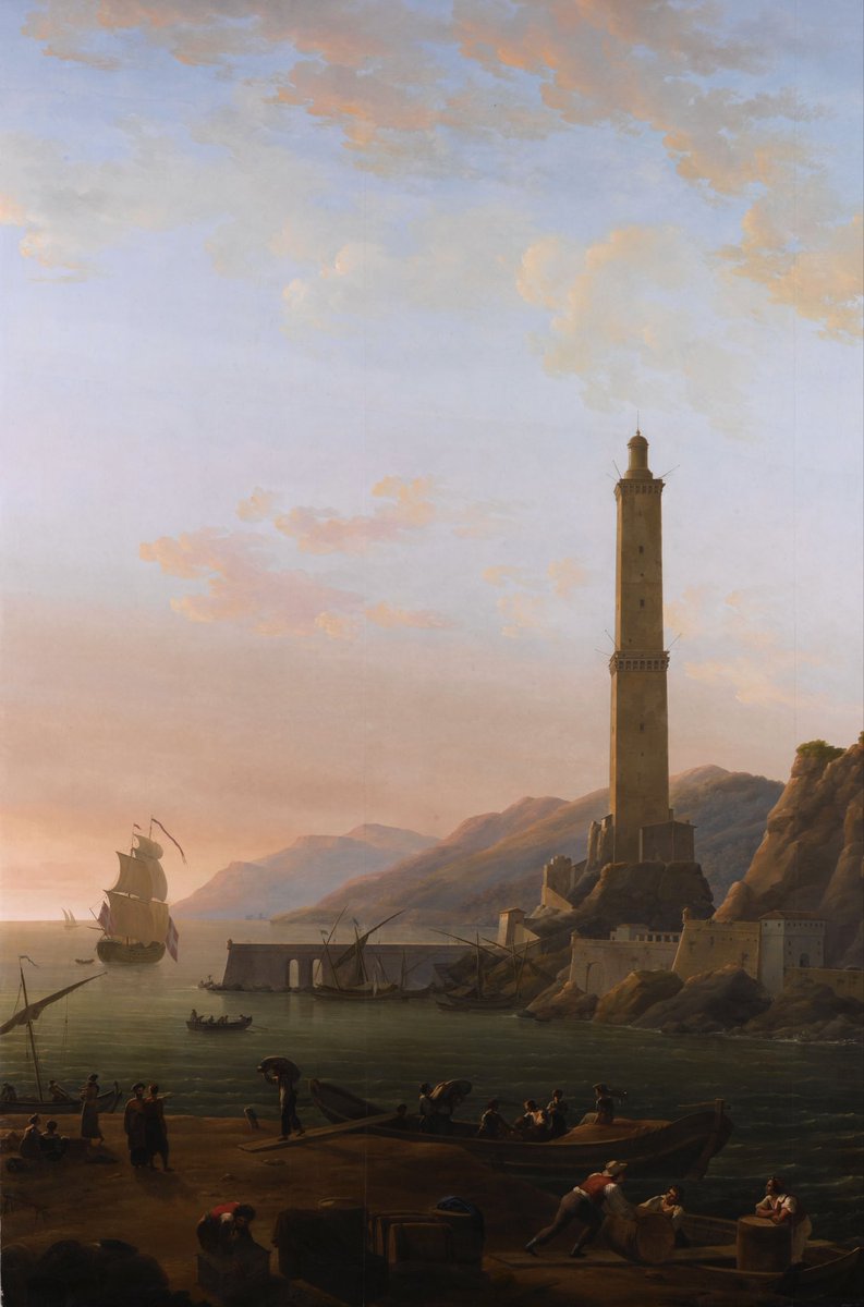 Le Phare de Gênes (1820), by Jean-Joseph-Xavier Bidauld