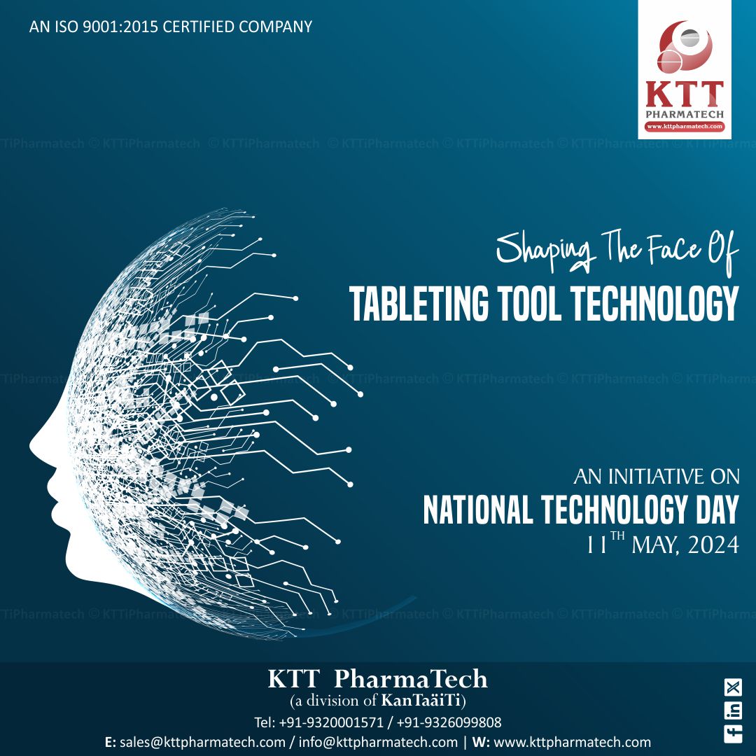 At KTT Pharmatech, we're reshaping the future of tableting tools 💊 with our groundbreaking innovations

Join us, as we lead the way in shaping the face of tableting technology. Stay tuned for the unveiling of our latest advancements! 

#nationaltechnologyday