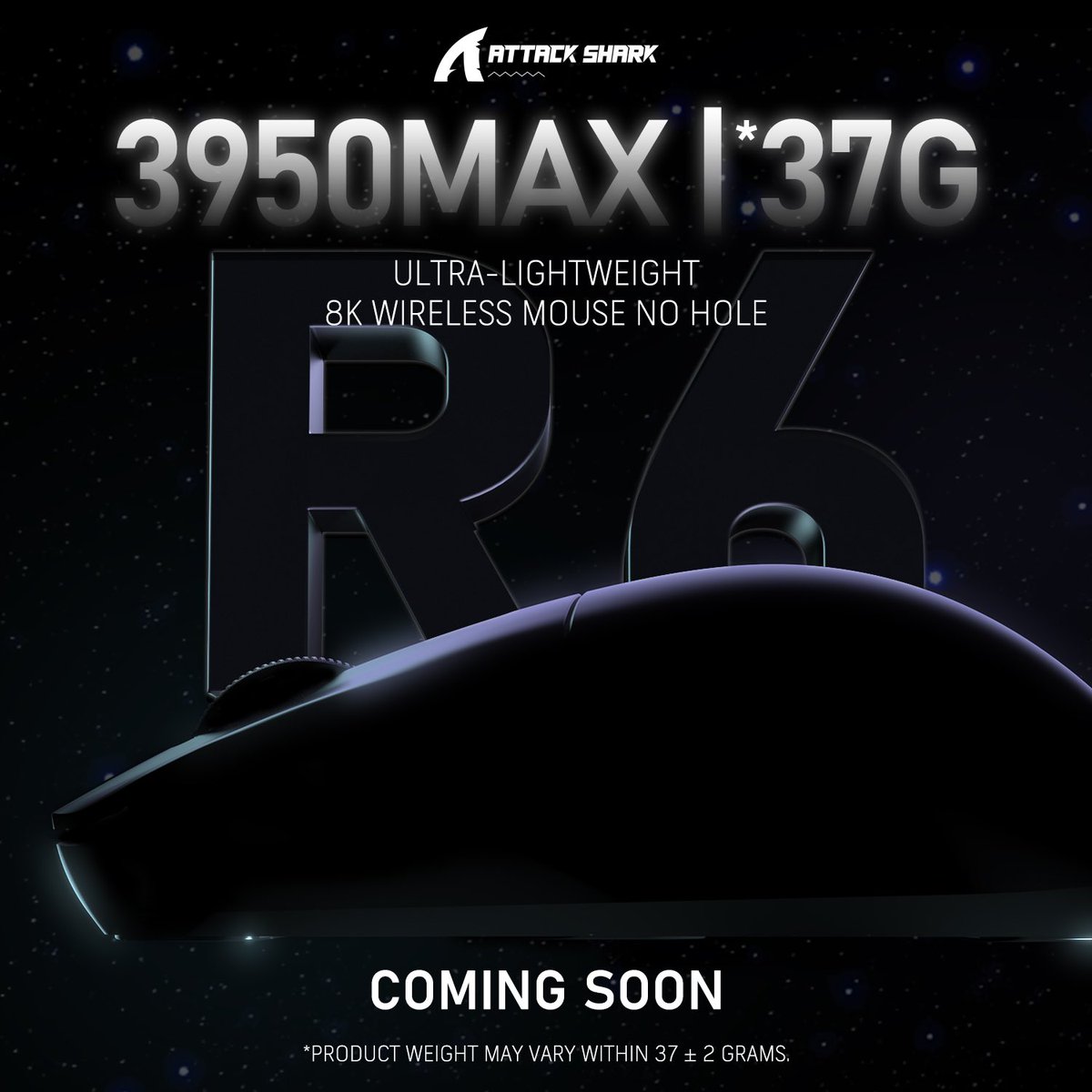 Attack Shark is pumping out crazy!
What are your thoughts?

“R6 Mouse is coming soon.

🔝MEET AT THE TOP.

✔️Pixart Sensor: PAW 3950 MAX

🖱️37g Superlight Design

 8⃣ 8K Polling Rate”
#attackshark #3950max