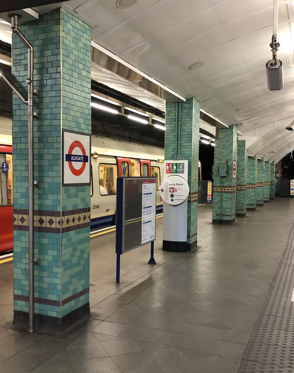 Did you know that when Aldgate station was built in the 1870s they discovered the site of a plague pit behind St Botolph's Aldgate? 
The massive grave contained around 1,000 bodies and was cleared so Aldgate station could be constructed.