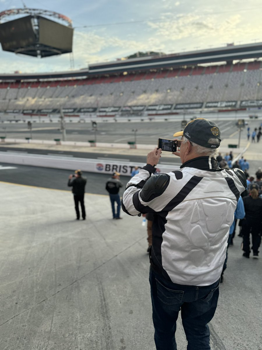 Taking in the fastest half mile in the world! #ItsBristolBaby