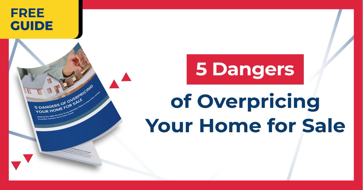 5 Dangers of Overpricing Your Home for Sale! 🎯 A sky-high list price may be appealing but there is some risk involved. Get the Free guide to learn the five searchallproperties.com/guides/CarrieT…