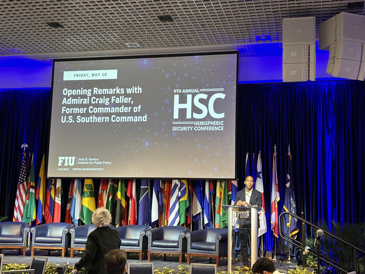 🌐 Excited to kick off Day 2 of #HSC2024 with introductory remarks by Leland Lazarus. Join us online via Zoom if you can't be here in person! go.fiu.edu/94801170704 #LACGoesGlobal @FundacionTAEDA