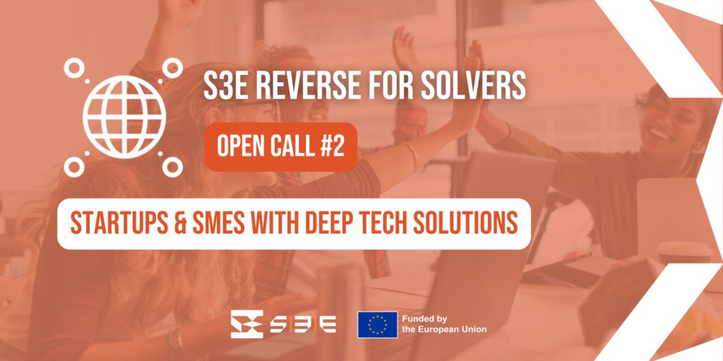 🚀 #EUInnovationEcosystems-backed @south3e launched a new Open Call! It is for scale-ups & #SMEs from Southern Europe to join S3E Reverse Programme that connects corporate challenges with #deeptech solutions developed by #startups. Apply by 30/10/24 👉 bit.ly/3QzufOw