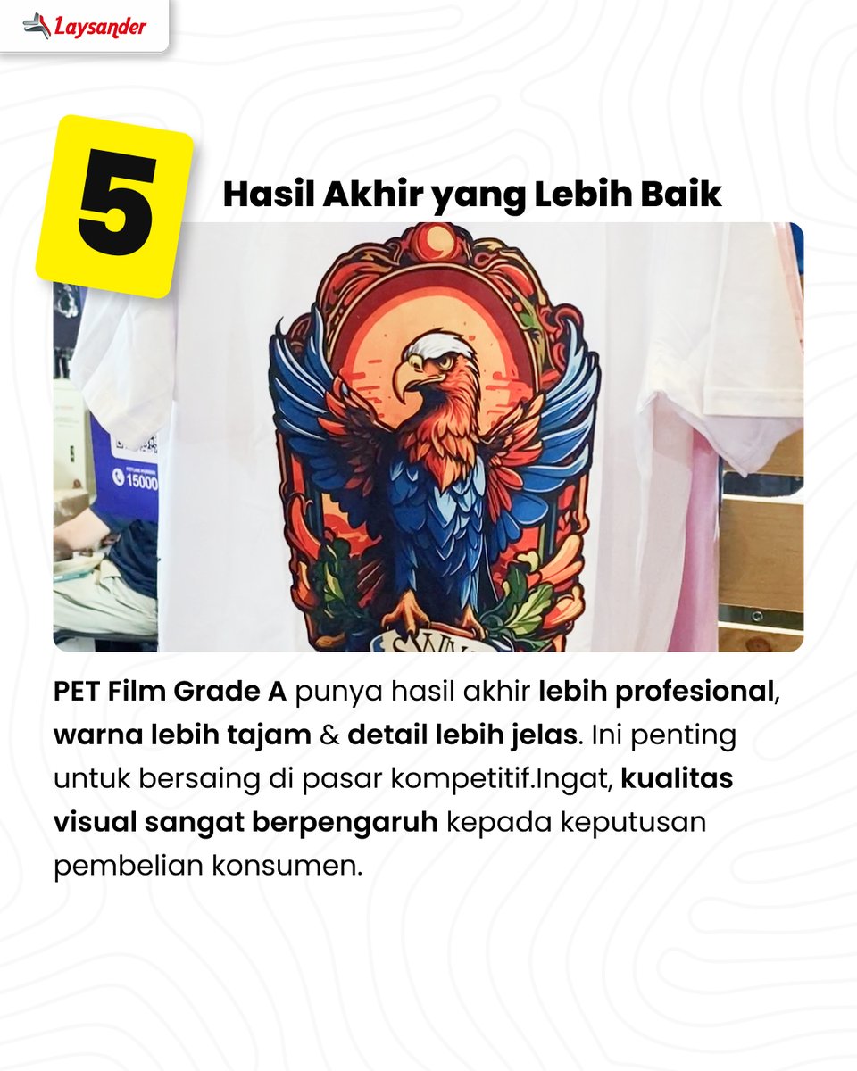 laysander's tweet image. Jadi jangan ragu untuk menggunakan PET Film terbaik ya soalnya ternyata akan berpengaruh juga pada hitungan HPP.

Mau tahu hitungan simulasinya?

Boleh DM mimin yaa 😁

#LAYSANDER #PETFilm #PETFilmPrinter #Tips #Kelebihan #PrinterDigital