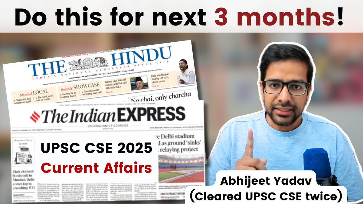 Best way to prepare current affairs for UPSC CSE 2025 | 3 Months Indexing exercise youtu.be/LccEOfCqBUw