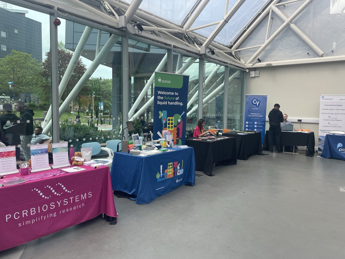 The Biomedical Science showcase and networking event taking place today in the Atrium, with posters from current students showcasing their work 👏 #TeamBradford