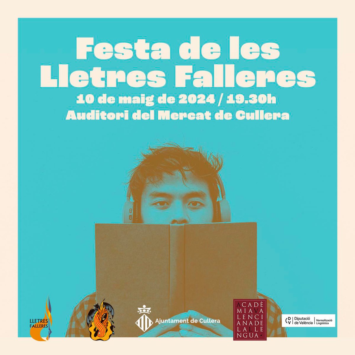 🤩HA ARRIBAT EL DIA !

🔜Aquesta vesprada ens vegem a les 19:30h a l’Auditori Municipal del Mercat de Cullera.

🔥Ens n’anem de FESTA de les LLETRES FALLERES !

#plf24 #llibret