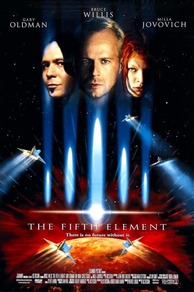 🎬MOVIE HISTORY: 27 years ago today, May 9, 1997, the movie 'The Fifth Element' opened in theaters!

#BruceWillis #GaryOldman #MillaJovovich #IanHolm #ChrisTucker #CharlieCreedMiles #BrionJames #Tricky #TommyListerJr #ChristopherFairbanks #LeeEvans #JohnBluthal #LukePerry