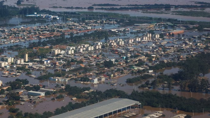 The death toll from severe flooding in southern Brazil has risen to 107, civil defence said on Thursday, as rescue operations continued and authorities began to see the cost of recovering from the devastation in the state of Rio Grande do Sul. #SouthBrazil #Floods