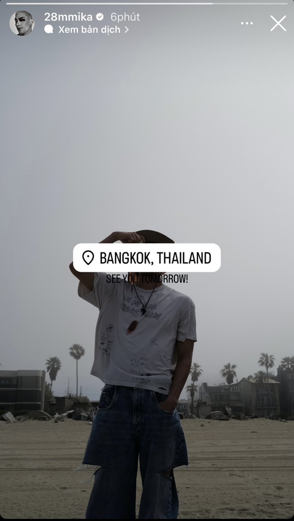 [20240510 ] Mika story IG update: “ 📍 BANGKOK, THAILAND SEE YOU TOMORROW!” ——- Cre : 28mmika 🔗 instagram.com/stories/28mmik…
