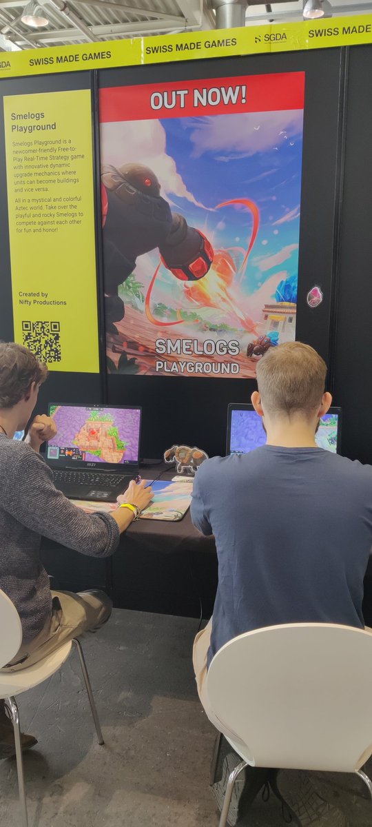 PlaySmelogs's tweet image. Day 2 of @FantasyBasel just started.
Come by and play Hall 1.1 🙂

#fantasybasel