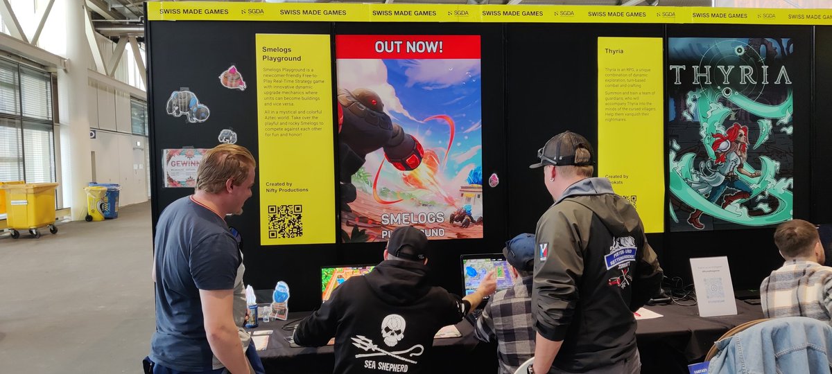 PlaySmelogs's tweet image. Day 2 of @FantasyBasel just started.
Come by and play Hall 1.1 🙂

#fantasybasel