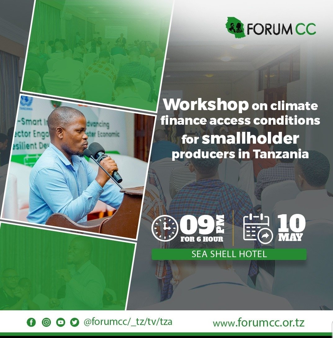 #Workshop on climate finance access conditions for smallholder producers in Tanzania