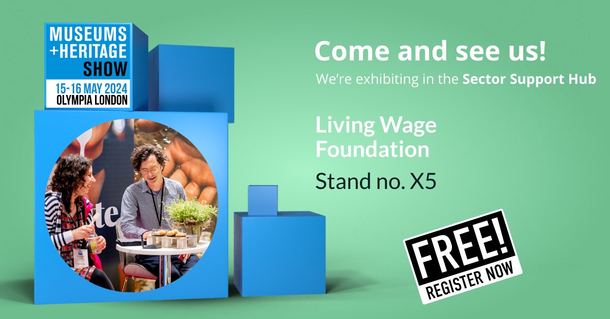 Come and say hello 👋 next Wednesday at @MandHShow! We'll have a stall and will be running a networking session on museum careers along with @fair_jobs #MandHShow #LivingWage invt.io/1txbv7tg6x3