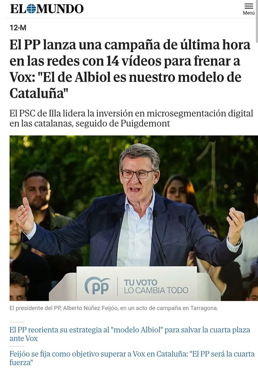 El objetivo del PP en Cataluña no es frenar el separatismo, el sanchismo ni la extrema izquierda. Es frenar a Vox.