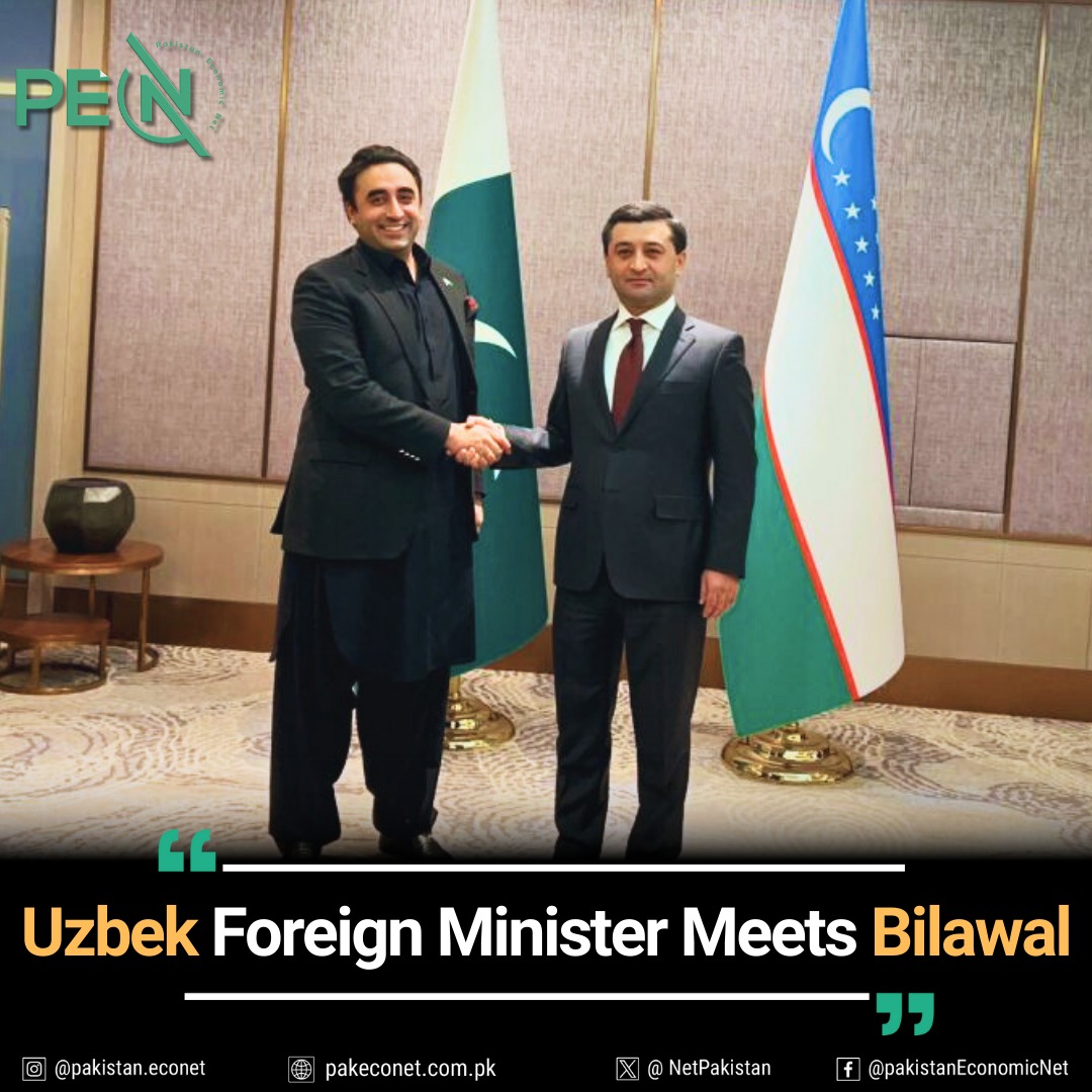 🇵🇰🇺🇿 Uzbek foreign minister meets Bilawal @EmbassyofUzbek3 @BBhuttoZardari Read More: pakeconet.com.pk/story/116539/u… #Uzbekistan #UzbekPak