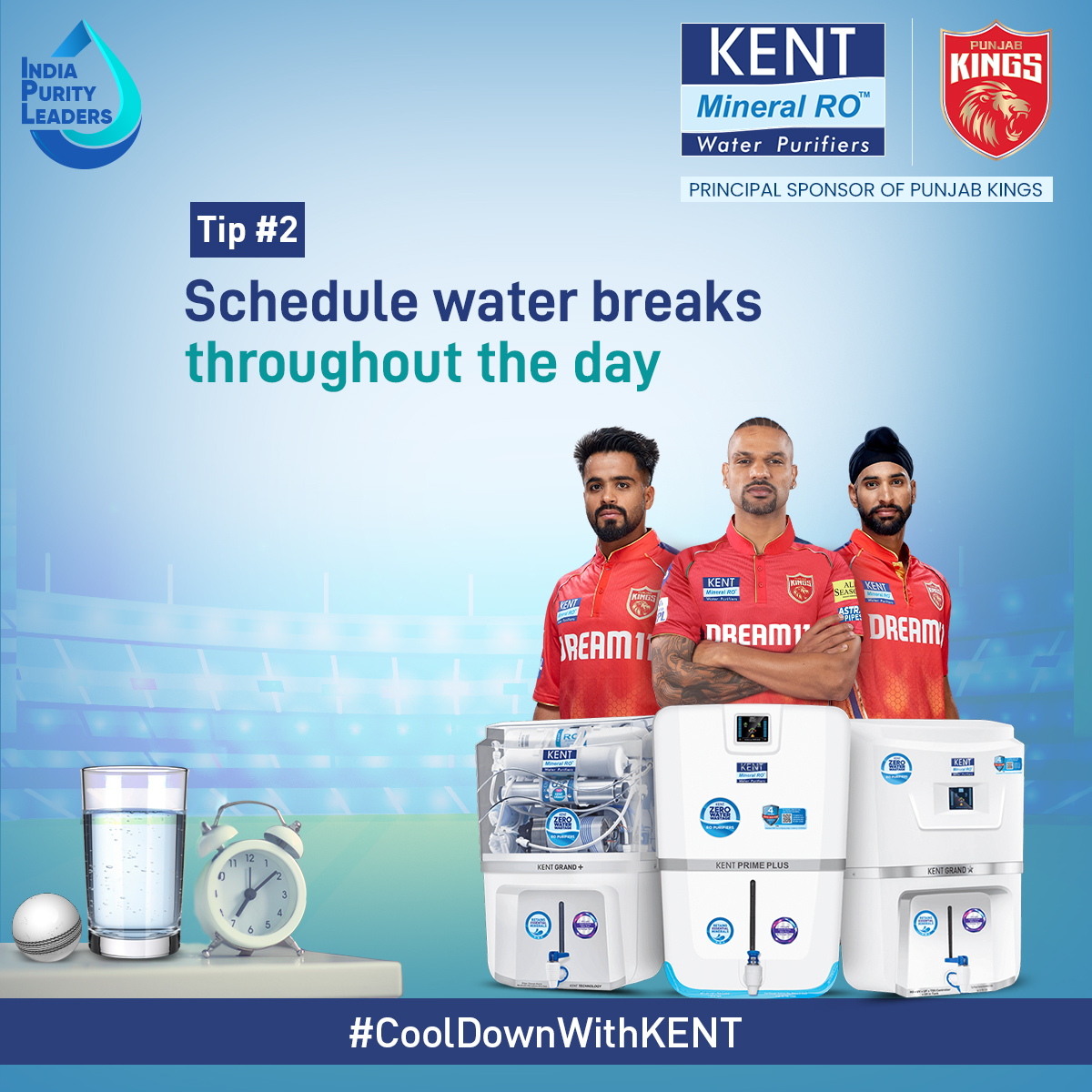 #CoolDownWithKENT​
​
If you miss drinking optimum water throughout your day, this can help you.​
​
Use timers to schedule water breaks and stay hydrated all day long.​

#KENTRO #SabseShudhPaani #SummerTips #BeatTheHeat #WaterFilter #PureWater #WaterPurifier #MineralWater
