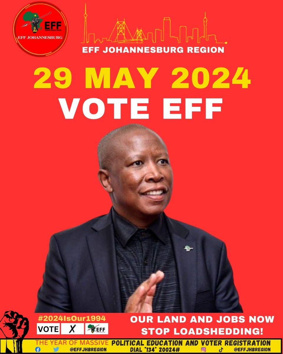 Julius Malema in his capacity as President of EFF has done more to Black South Africans than Nelson Mandela and ANC . 
EFF has touched and changed the living conditions of many people more than the ANC.