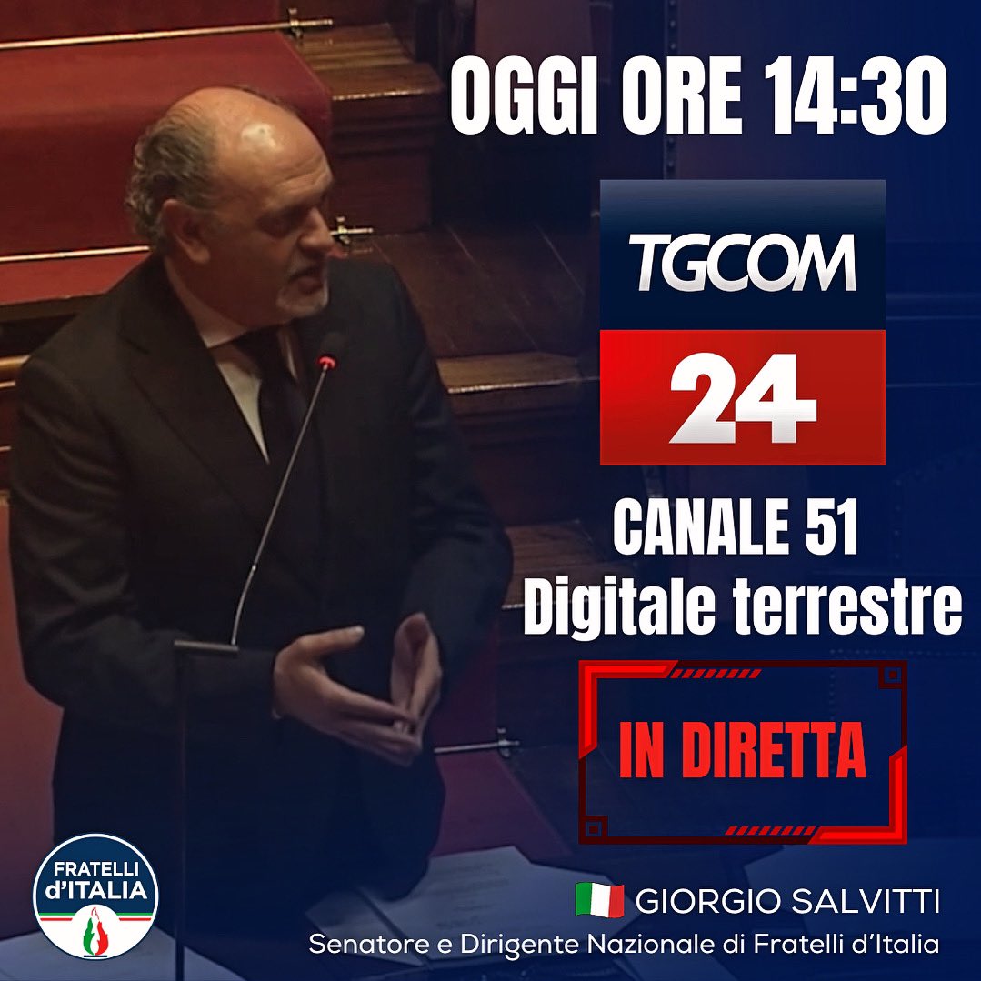 Seguitemi oggi pomeriggio. Parleremo degli ultimi aggiornamenti sul DDL Superbonus. 

<a href="/FratellidItalia/">Fratelli d'Italia 🇮🇹</a> <a href="/MediasetTgcom24/">Tgcom24</a> #superbonus #GovernoMeloni