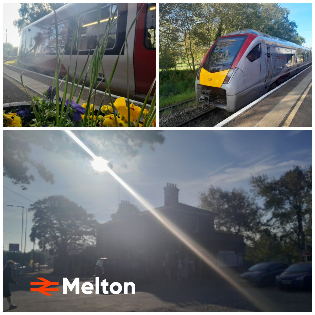 Happy Friday from @greateranglia #Melton where the sun's so bright you gotta wear shades! How much do we owe the @metoffice for this fantastic weather?