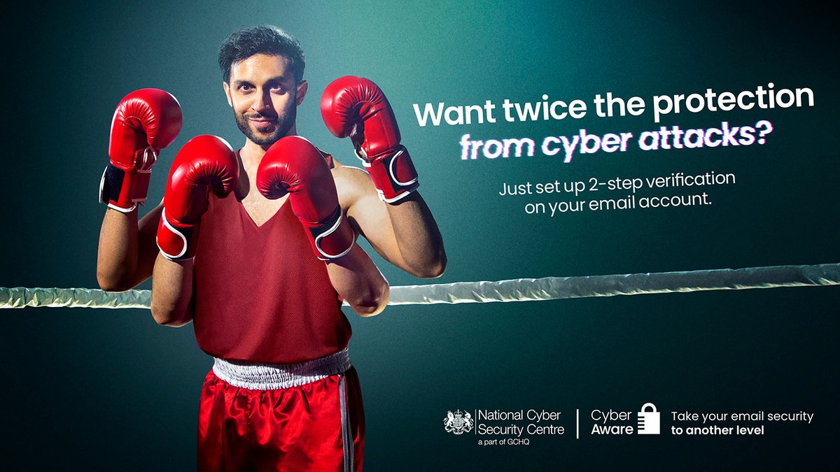 Secure your online accounts by turning on two-factor authentication. It helps to stop hackers from getting into your accounts, even if they have your password. Find out more and get #CyberAware with the @NCSC ➡️ ncsc.gov.uk/cyberaware
