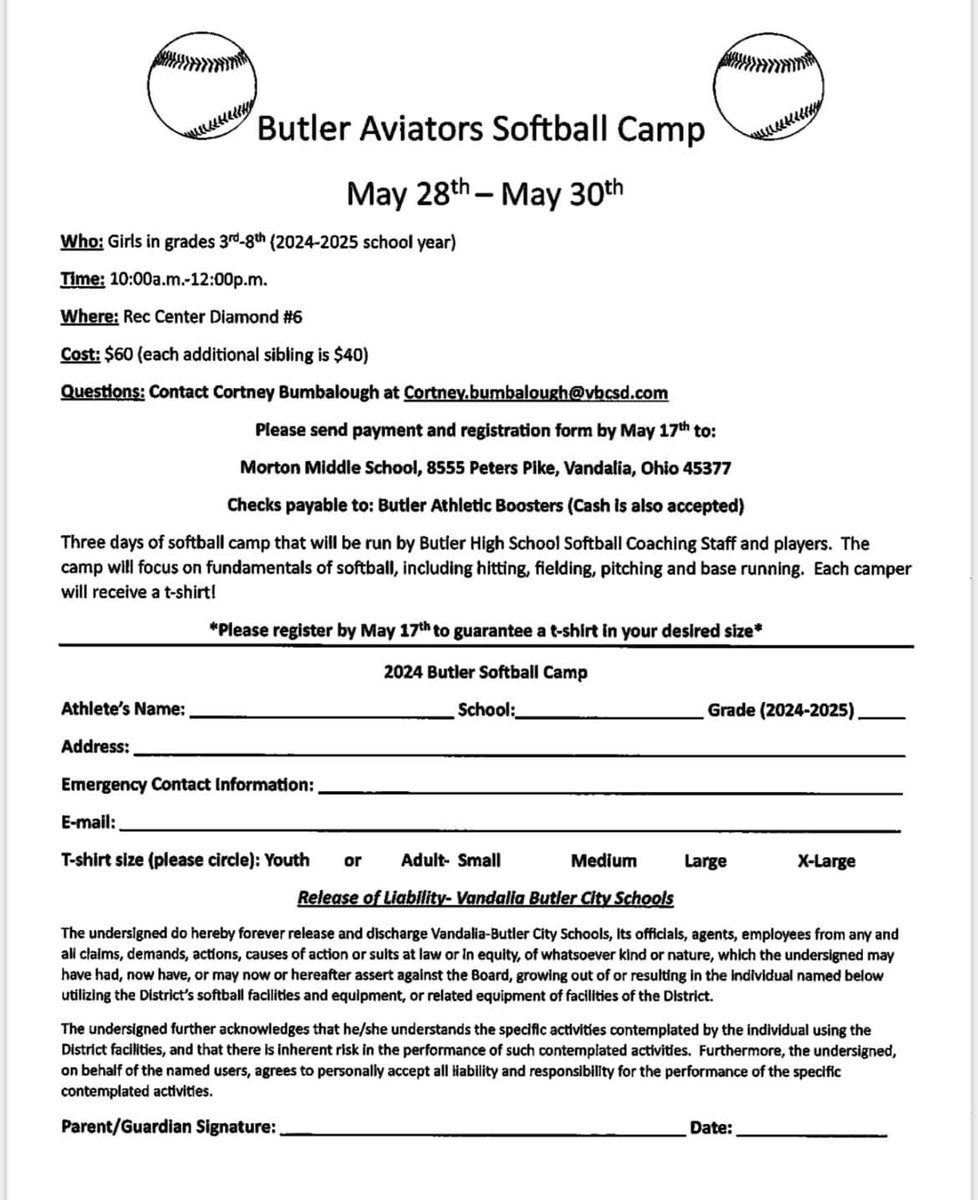 Butler Aviators Softball tweet media