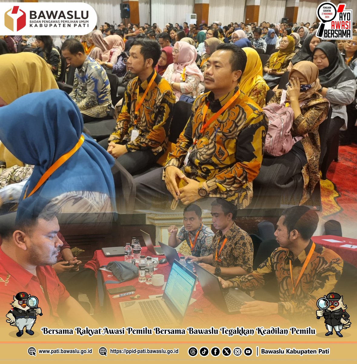 #sahabatbawaslu Bawaslu Kabupaten Pati hadiri kegiatan ' Sosialisasi Formasi CASN Bawaslu Tahun 2024 dan Rakernis Pengimputan Usulan Rincian Formasi CASN Bawaslu Tahun 2024 pada SIASN', pada 5 s.d 9 Mei 2024.

--
#bawasluri
#bawaslujateng
#bawaslu_pati
#panwascam
#pati