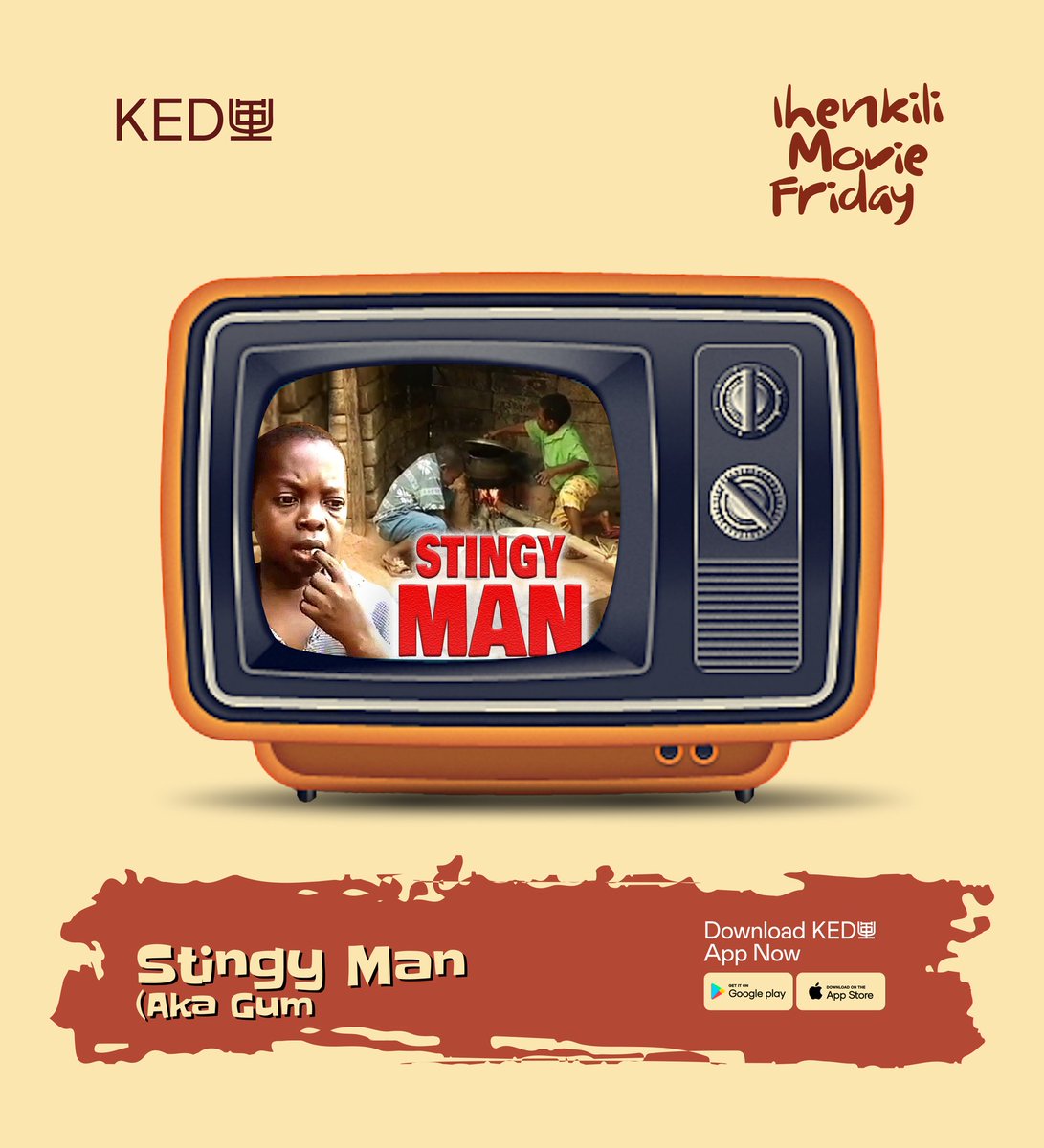 Do you remember this movie 😂😂 Will you like to watch it again? 😁 Head to Kedu Entertainment (Ntụrụndụ) on the app to enjoy this old classic - 'Stingy Man (Aka Gum)' starring our very own legends @ositaiheme & @ChineduIkedieze, and the late and legendary Amaechi Muonagor.