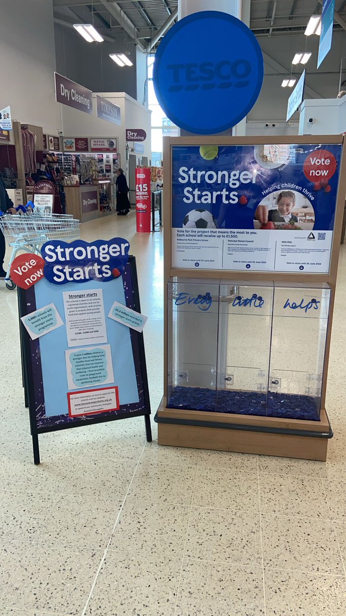 Dont forget to get your blue token at the checkouts to make your vote count to see how much each of the groups get up to £1500, £1000 and £500 grants😁

<a href="/KelbournePark/">Kelbourne Park Primary School and Nursery</a> 
<a href="/ParkviewParent1/">Parkview Parent Council</a> 
<a href="/withkidsscot/">With Kids</a>