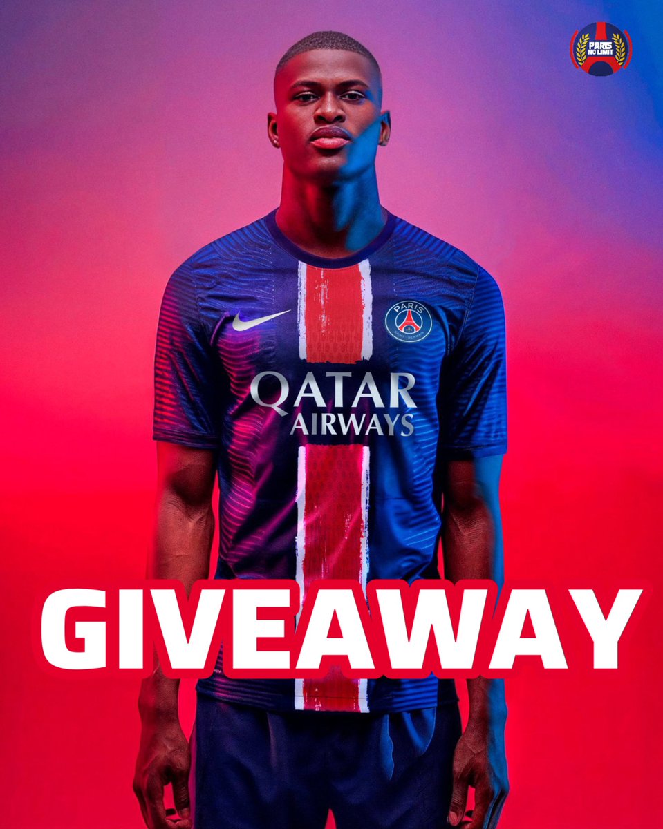 ❤️💙🚨 GIVEAWAY : Gagnez le nouveau maillot du PSG Home 2024-25 ! 👕

1️⃣ Like & RT 
2️⃣ Follow @Xparisnolimit

📅 Annonce du vainqueur vendredi 17 mai 19h00.

Bonne chance ! 🙏🏽