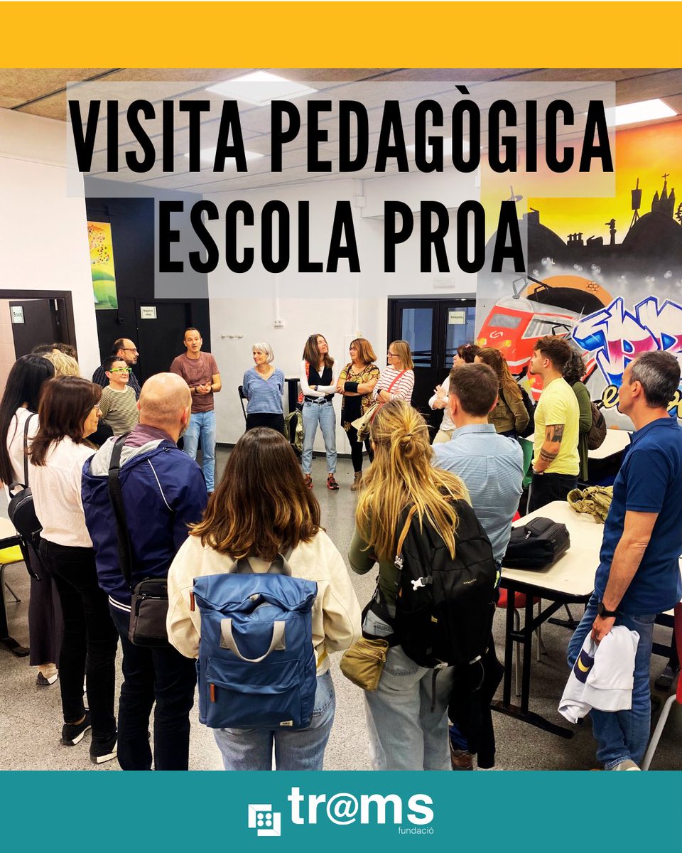 FTrams's tweet image. Docents i responsables pedagògics van assistir a la visita pedagògica organitzada per l’Escola Proa, on van poder visitar els espais de l’escola, així com intercanviar idees i compartir experiències.
 
Moltes gràcies a @escola_proa i a tots els assistents!
 
#sharetolearn