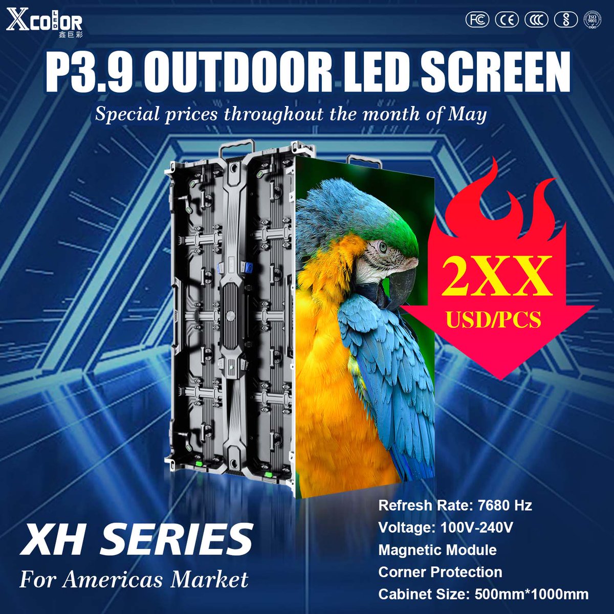 joexcolor's tweet photo. High-end XH series Outdoor P3.9 video displays on sale!
🔥refresh rate: 7680Hz
🔥 cable-less integrated hub board / back cover
whatsApp +86 18938846782
#LEDDisplay #LEDScreen #ScreenManufacturer #StageDesign #LEDVideoWall #PantallasLED #RentalLED #RentalScreen #RentalLEDDisplay https://t.co/VwprjaVh2V