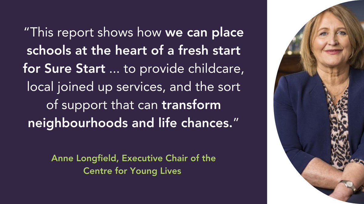 . @annelongfield, president of @CfYoungLives, on the Sure Start report released today. Check out the report here: n8research.org.uk/research-focus…