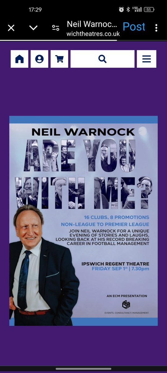 Have 2 spare tickets, been rearranged for Friday 7th June. Unfortunately can't make it. Looking for £50 the pair if anyone interested, can send the e-tickets. DM. #ipswichregent #neilwarnock #areyouwithme #football