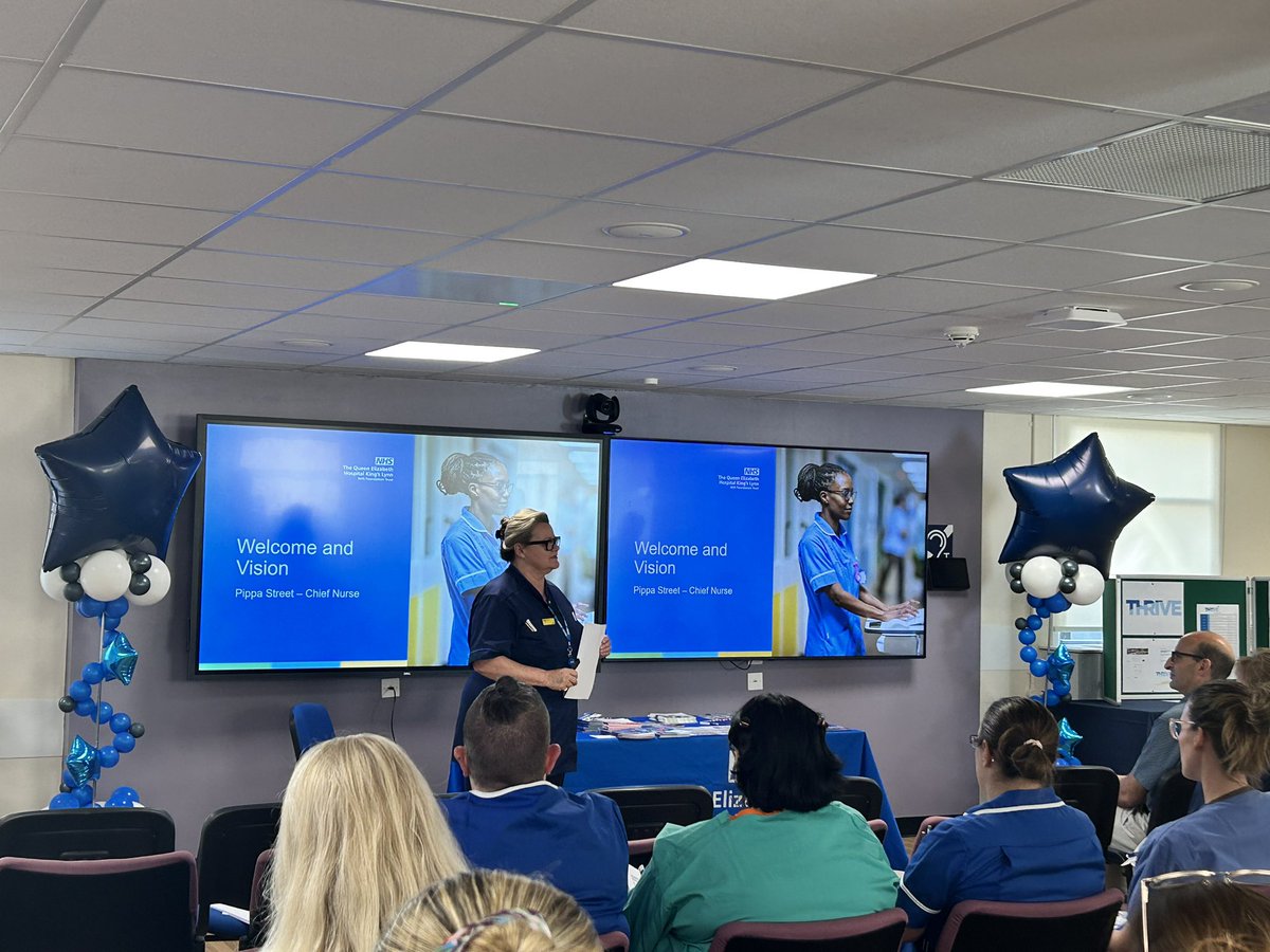 Chief Nurse Pippa Street getting our celebrations underway 🤩 <a href="/TeamQEH/">The QEH King's Lynn</a>